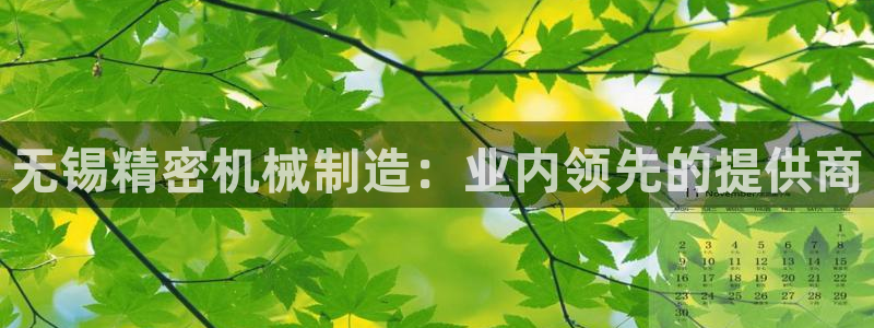彩神viii是正规平台吗?：无锡精密机械制造：业内领先的提供商