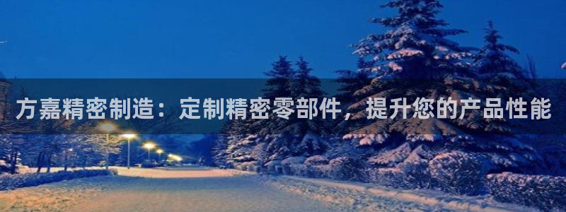 彩神平台是什么套路：方嘉精密制造：定制精密零部件，提升您的产品性能