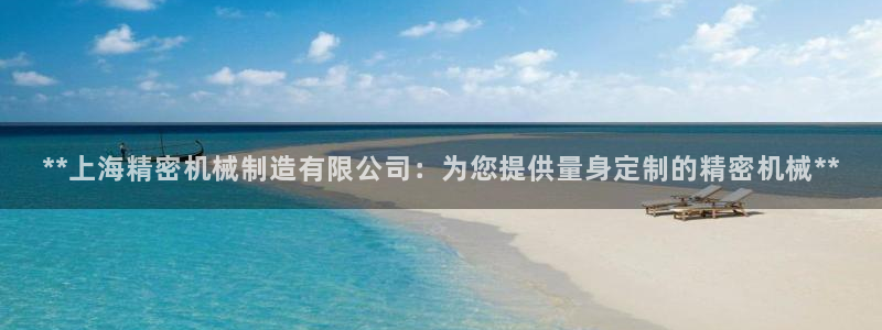 彩神8彩平台官网：**上海精密机械制造有限公司：为您提供量身定制的精密机械**