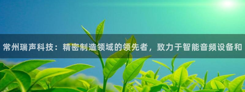 彩神v8有多久了?靠谱吗：常州瑞声科技：精密制造领域的领先者，致力于智能音频设备和