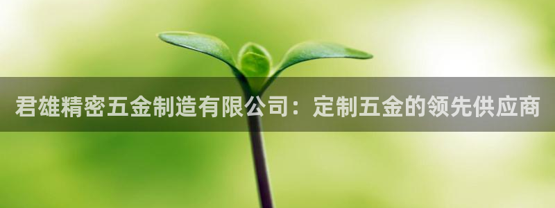 彩神平台注册登录：君雄精密五金制造有限公司：定制五金的领先供应商