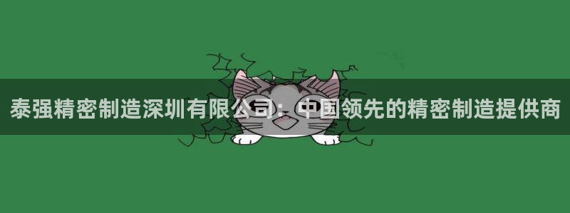 彩神购彩-购彩大厅入口娱乐首选：泰强精密制造深圳有限公司：中国领先的精密制造提供商