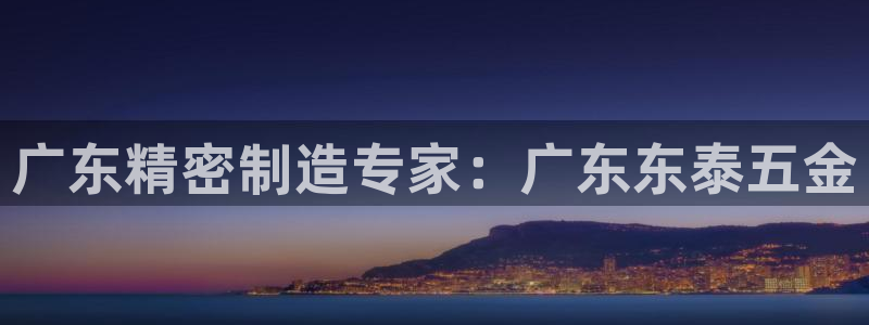 彩神v8几个版本：广东精密制造专家：广东东泰五金