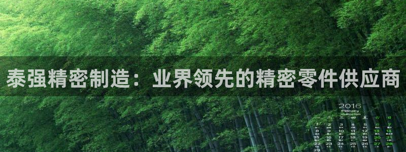 彩神vlll游戏特色：泰强精密制造：业界领先的精密零件供应商