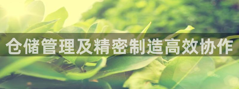 彩神iv真的能赚钱吗：仓储管理及精密制造高效协作