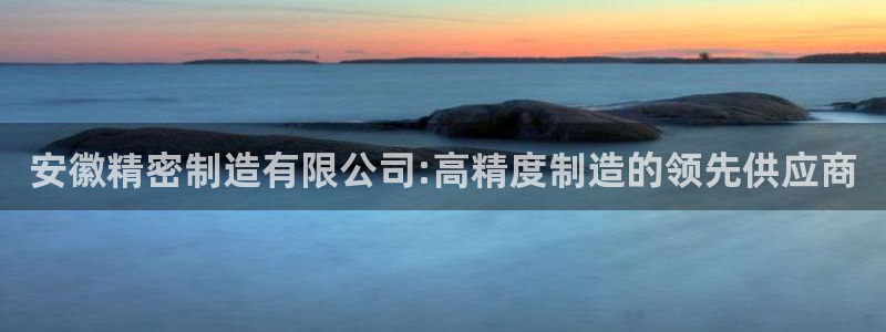 彩神v8下载app：安徽精密制造有限公司:高精度制造的领先供应商