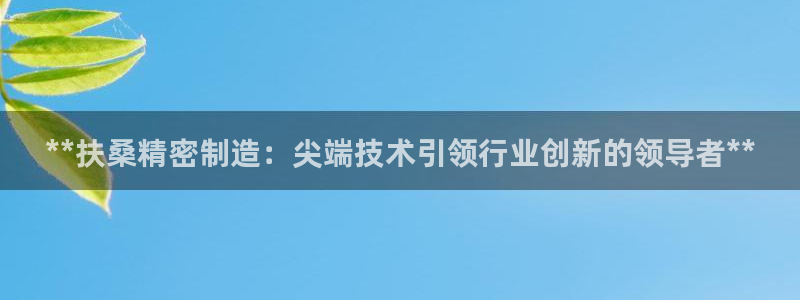 彩神8彩平台官网：**扶桑精密制造：尖端技术引领行业创新的领导者**