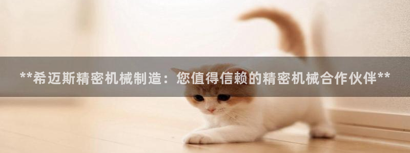 彩神v秘聊号码：**希迈斯精密机械制造：您值得信赖的精密机械合作伙伴**