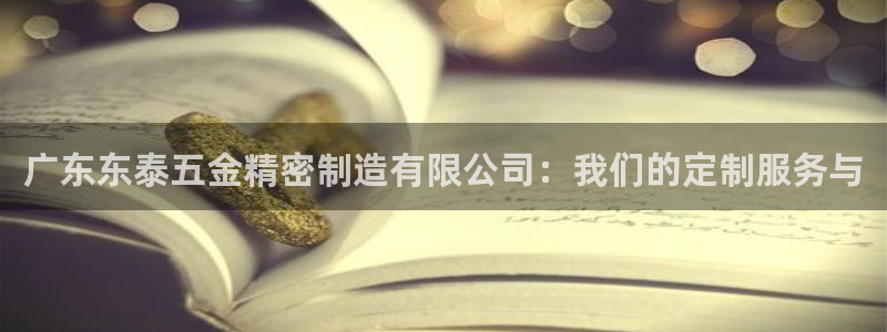 彩神购彩-购彩大厅入口下载：广东东泰五金精密制造有限公司：我们的定制服务与