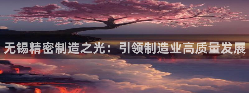 彩神v下载安装：无锡精密制造之光：引领制造业高质量发展