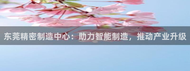 彩神v争霸是啥：东莞精密制造中心：助力智能制造，推动产业升级