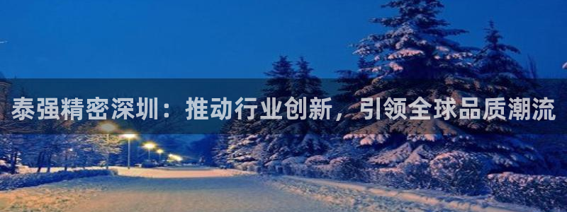 彩神平台可以破解吗：泰强精密深圳：推动行业创新，引领全球品质潮流
