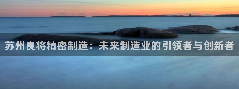 彩神v8平台正规吗安全吗：苏州良将精密制造：未来制造业的引领者与创新者