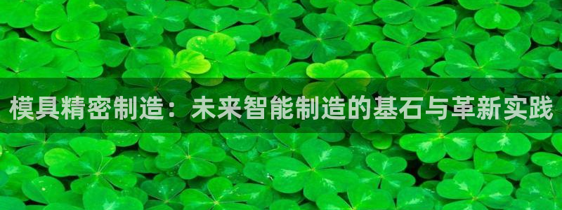 彩神天下专家专栏：模具精密制造：未来智能制造的基石与革新实践